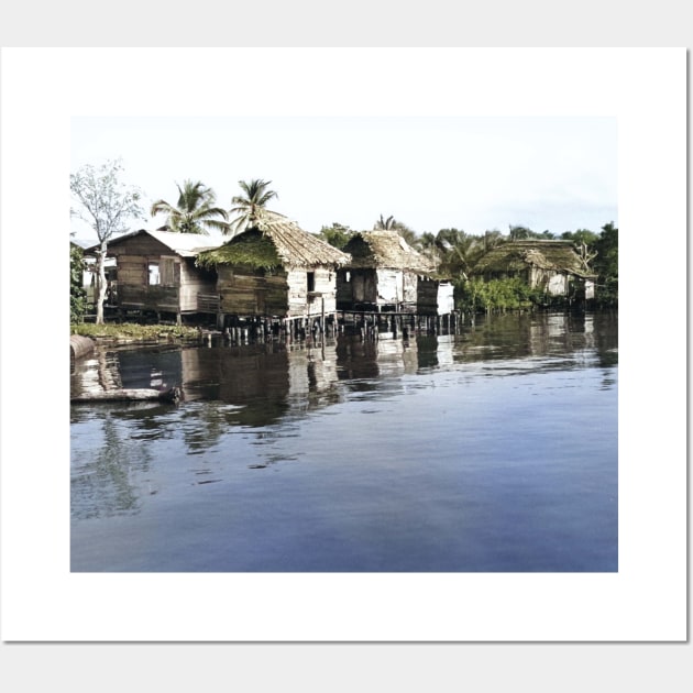 Colorized Vintage Photo of Puerto Barrios Wall Art by In Memory of Jerry Frank